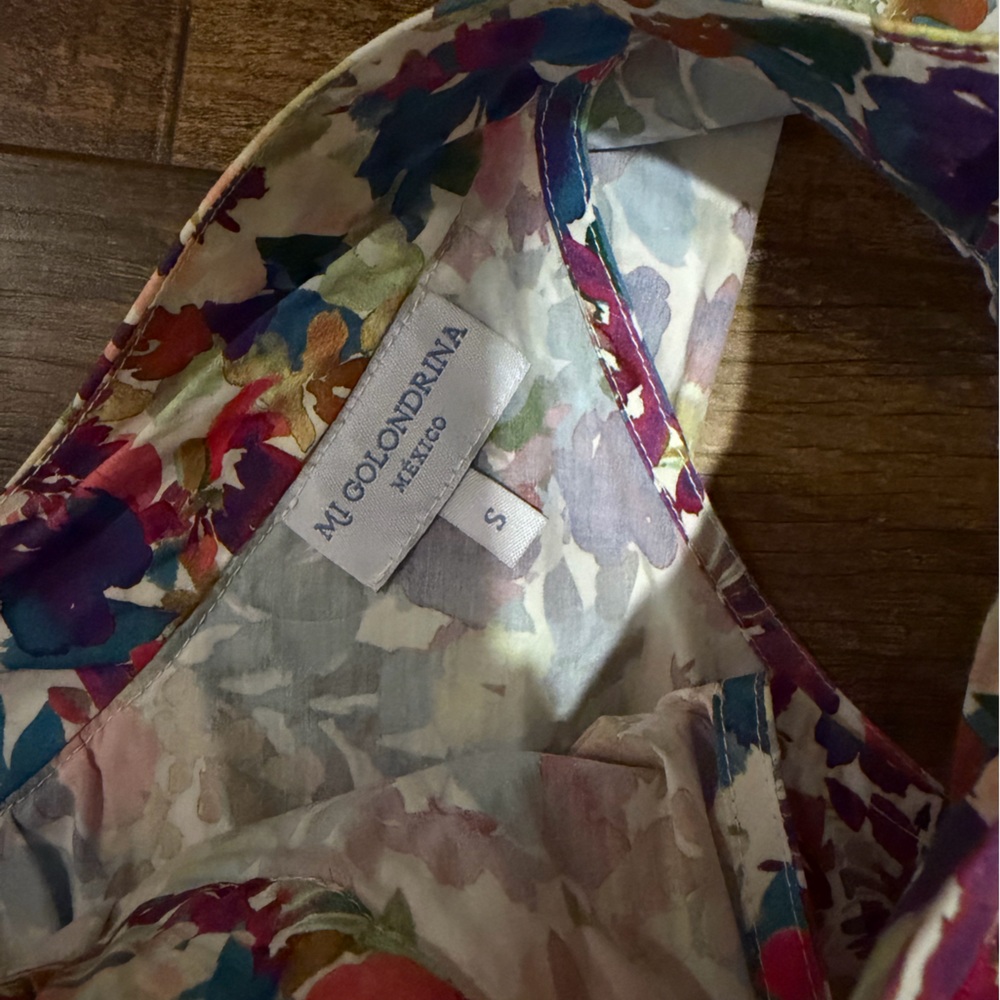 Mi Golondrina Multicolor Floral Ruffle Dress - Picture 3 of 3
